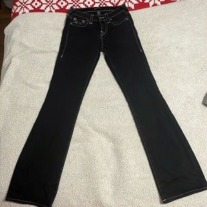 Y2K 2000s Bootcut Black True Religion Jeans size 27